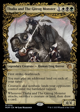 Thalia and The Gitrog Monster March of the Machine Autumnal Frame